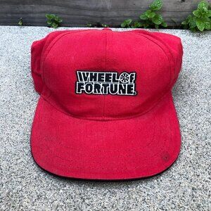 Vintage COMPETITION WHEEL OF FORTUNE Snapback Hat Men's Red Cap USA​​​​​​